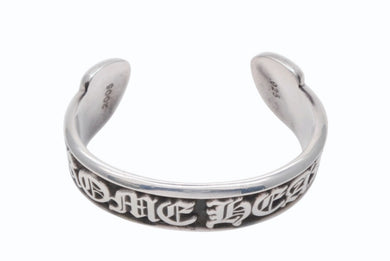 CHROME HEARTS クロムハーツ BANGLE CH SCROLL LABEL スクロールラベル バングル 重量約88.9g 925刻印 シルバー925 美品 中古 4b009930