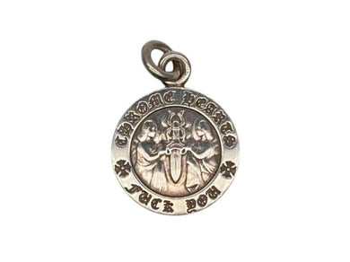 CHROME HEARTS クロムハーツ エンジェル メダル チャーム V1 ペンダントトップ シルバー 6.2g シルバー925 シルバー金具 美品 中古 4b009933