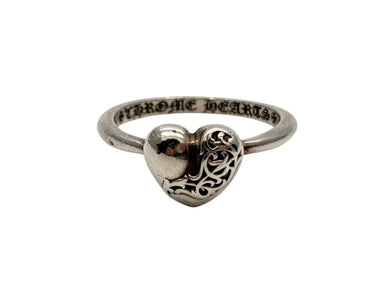 CHROME HEARTS クロムハーツ BUBBLEGUM HEART RING バブルガム ハート リング シルバー 925 重量約2.2g サイズ6号 美品 中古 4b009928