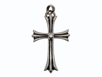 極美品 CHROME HEARTS クロムハーツ CH CRS LRG W/BALE ラージCHクロス Wベイル ペンダントトップ 重量約44.3g 中古 4b009935