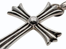 Load image into Gallery viewer, 極美品 CHROME HEARTS クロムハーツ CH CRS LRG W/BALE ラージCHクロス Wベイル ペンダントトップ 重量約44.3g 中古 4b009935