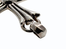 Load image into Gallery viewer, 極美品 CHROME HEARTS クロムハーツ CH CRS LRG W/BALE ラージCHクロス Wベイル ペンダントトップ 重量約44.3g 中古 4b009935