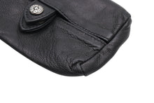 Load image into Gallery viewer, CHROME HEARTS クロムハーツ レザーティッシュケース ティッシュカバー ホースシュー ブラック シルバー925 シルバー金具 美品 中古 4b009938