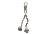 画像をギャラリービューアに読み込む, CHROME HEARTS クロムハーツ DICE DBL KEY CHAIN ダブルダイス キーチェーン 重量約81.6g 2013/.925刻印 シルバー925 美品 中古 4b009443