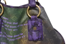 画像をギャラリービューアに読み込む, 極美品 LOUIS VUITTON ルイヴィトン トートバッグ リチャードプリンス ハートブレイク M95740 モノグラムジョークスキャンバス ヴィオレ 中古 4b009945