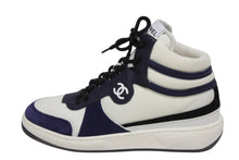 画像をギャラリービューアに読み込む, 新品同様 CHANEL シャネル ハイカットスニーカー ココマーク W G38804 ファブリック スエードカーフスキン ラバースキン 中古 4b009949