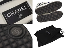 画像をギャラリービューアに読み込む, 新品同様 CHANEL シャネル ハイカットスニーカー ココマーク W G38804 ファブリック スエードカーフスキン ラバースキン 中古 4b009949