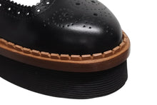 画像をギャラリービューアに読み込む, 新品同様 TOD&#39;S トッズ ウィングチップシューズ W-tip 靴 レザー ラバーソール ブラック ホワイト ブラウン サイズ38 1/2 中古 4b009959