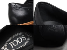 画像をギャラリービューアに読み込む, 新品同様 TOD&#39;S トッズ ウィングチップシューズ W-tip 靴 レザー ラバーソール ブラック ホワイト ブラウン サイズ38 1/2 中古 4b009959