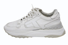 画像をギャラリービューアに読み込む, TOD&#39;S トッズ タブズ ローカット スニーカー シューズ レースアップ カーフレザー イタリア製 ホワイト グレー サイズ38 1/2 美品 中古 4b009961