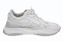 画像をギャラリービューアに読み込む, TOD&#39;S トッズ タブズ ローカット スニーカー シューズ レースアップ カーフレザー イタリア製 ホワイト グレー サイズ38 1/2 美品 中古 4b009961