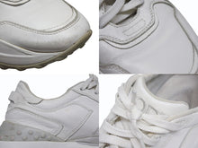 画像をギャラリービューアに読み込む, TOD&#39;S トッズ タブズ ローカット スニーカー シューズ レースアップ カーフレザー イタリア製 ホワイト グレー サイズ38 1/2 美品 中古 4b009961