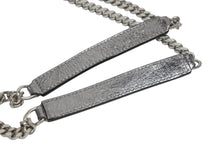 画像をギャラリービューアに読み込む, 極美品 YVES SAINT LAURENT イヴサンローラン ルル チェーンバック ショルダーバッグ スモール カーフスキン メタル シルバー 中古 4b009964