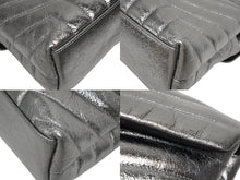 画像をギャラリービューアに読み込む, 極美品 YVES SAINT LAURENT イヴサンローラン ルル チェーンバック ショルダーバッグ スモール カーフスキン メタル シルバー 中古 4b009964