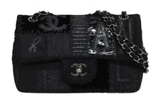画像をギャラリービューアに読み込む, 新品同様 CHANEL シャネル マトラッセ25 Sフラップ Wチェーンショルダーバッグ 25番台 ココマーク パッチワーク ステッチ ブラック 中古 4b009976