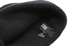 画像をギャラリービューアに読み込む, 新品同様 CHANEL シャネル ニットキャップ ビーニー AA9203 ココマーク カシミヤ シルク ブラック アイボリー 中古 4b009985