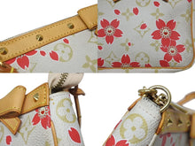 画像をギャラリービューアに読み込む, LOUIS VUITTON ルイヴィトン ポシェットアクセソワール チェリーブロッサム 村上隆コラボ M92008 ゴールド金具 美品 中古 4b009993