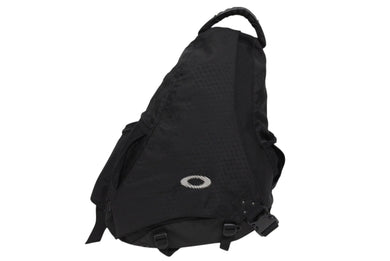 OAKLEY オークリー SLING BAG スリングバッグ ワンショルダーバッグ ナイロン ブラック メタルロゴ 刺繍ロゴ 美品 中古 4b009998