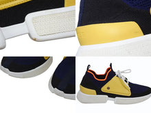 Load image into Gallery viewer, 極美品 HERMES エルメス スポーツシューズ カジュアルスニーカー テクニカルニット カーフスキン イエロー サイズ42 中古 4b010017