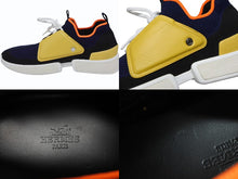 Load image into Gallery viewer, 極美品 HERMES エルメス スポーツシューズ カジュアルスニーカー テクニカルニット カーフスキン イエロー サイズ42 中古 4b010017