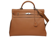 Load image into Gallery viewer, 未使用 激レア HERMES エルメス ケリー50 ハンドバック ゴールド トリヨンクレマンス シルバー金具 B刻印 中古 4b010020