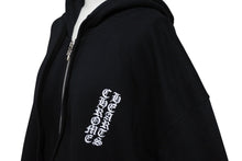 Load image into Gallery viewer, 新品未使用 CHROME HEARTS クロムハーツ ジップアップフーディー パーカー サイズXL ダガージップ スクロールラベル シルバー925 中古 4b010032