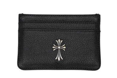 新品未使用 CHROME HEARTS クロムハーツ DOUBLE SIDE ダブルサイド タイニー クロス カードケース シルバー925 中古 4b009693