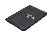 Load image into Gallery viewer, 新品未使用 CHROME HEARTS クロムハーツ DOUBLE SIDE ダブルサイド タイニー クロス カードケース シルバー925 中古 4b009693