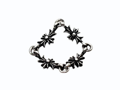 新品未使用 CHROME HEARTS クロムハーツ タイニーECHプラス クロス リング 指輪 アクセサリー シルバー925 2.2g 中古 4b010035