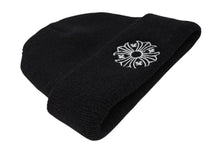 画像をギャラリービューアに読み込む, 新品未使用 CHROME HEARTS クロムハーツ ニットキャップ ビーニー CHクロス サマーニット ブラック ウール ONE SIZE 刺繍 中古 4b010037