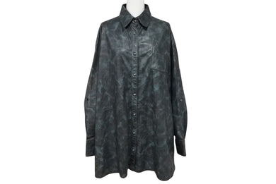 CHROME HEARTS クロムハーツ オーバー 長袖シャツ サイズS カモ柄 希少 クロスボールボタン マハルキタ 美品 中古 4b010040