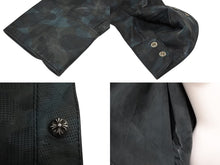 Load image into Gallery viewer, CHROME HEARTS クロムハーツ オーバー 長袖シャツ サイズS カモ柄 希少 クロスボールボタン マハルキタ 美品 中古 4b010040