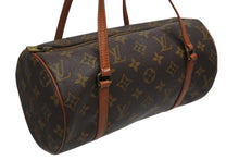 画像をギャラリービューアに読み込む, LOUIS VUITTON ルイヴィトン パピヨン26 ハンドバッグ M51386 モノグラム キャンバス PVC レザー ブラウン ゴールド金具 美品 中古 4b010059