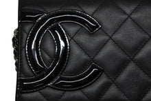 Load image into Gallery viewer, 極美品 CHANEL シャネル カンボンライン チェーンショルダーウォレット 16番台 ココマーク カーフスキン パテントレザー ブラック 中古 4b010063