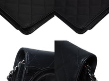 Load image into Gallery viewer, 極美品 CHANEL シャネル カンボンライン チェーンショルダーウォレット 16番台 ココマーク カーフスキン パテントレザー ブラック 中古 4b010063