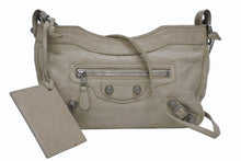 画像をギャラリービューアに読み込む, BALENCIAGA バレンシアガ クラシック ザ ヒップ ショルダーバッグ 002123 レザー ベージュ 美品 中古 4b010068