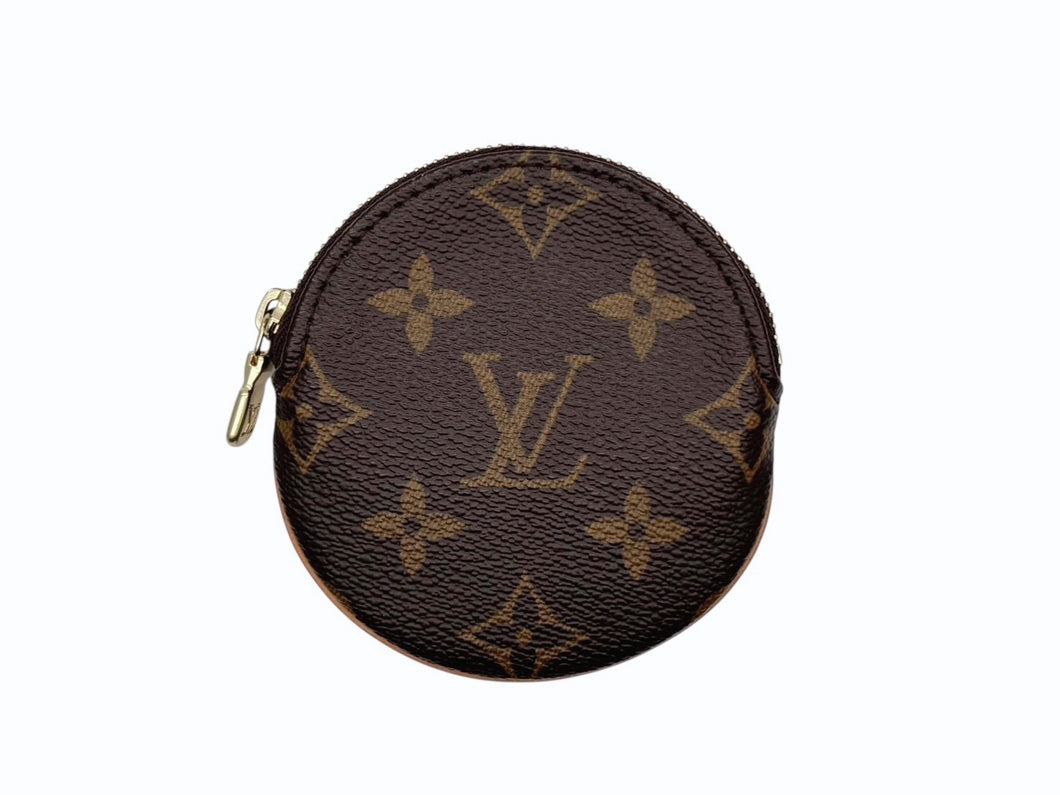 極美品 LOUIS VUITTON ルイヴィトン ポルトモネ ロン コインケース 小銭入れ M61926 モノグラム ブラウン 中古 4b010073