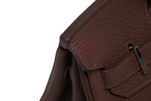 Load image into Gallery viewer, 極美品 HERMES エルメス バーキン30 ハンドバッグ トゴ チョコレートブラウン シルバー金具 ☐M刻印 中古 4b010075