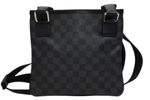 画像をギャラリービューアに読み込む, LOUIS VUITTON ルイヴィトン トマス ショルダーバッグ N58028 ダミエ ブラック シルバー金具 美品 中古 4b010084