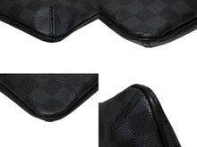 画像をギャラリービューアに読み込む, LOUIS VUITTON ルイヴィトン トマス ショルダーバッグ N58028 ダミエ ブラック シルバー金具 美品 中古 4b010084