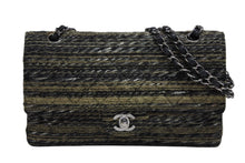 Load image into Gallery viewer, CHANEL シャネル マトラッセ25 Wフラップ Wチェーンショルダーバッグ 10番台 ココマーク ツイード レザー シルバー金具 美品 中古 4b010086