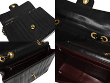 Load image into Gallery viewer, 極美品 CHANEL シャネル マドモアゼル Sフラップ Wチェーンショルダーバッグ 3番台 ココマーク ラムスキン ゴールド金具 中古 4b010087