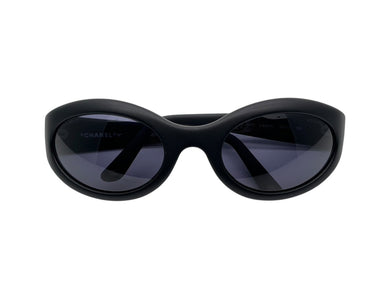 極美品 CHANEL シャネル サングラス アイウェア 5017 c.555/91 サイズ56◻︎23 120 ココマーク マットブラック 中古 4b010092