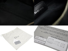 Load image into Gallery viewer, 極美品 Christian Dior クリスチャンディオール ガリアーノ期 トロッター柄 ミニハンドバッグ 04-BO-0018 ナイロンキャンバス レザー ブラック 中古 4b010101