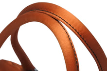 画像をギャラリービューアに読み込む, 極美品 PRADA プラダ ハンドバッグ トライアングルロゴ イタリア製 サテン レザー オレンジ シルバー金具 中古 4b010102