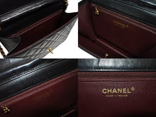 Load image into Gallery viewer, CHANEL シャネル Sフラップ チェーンショルダーバッグ 10番台 ラムスキン ココマーク キルティング ブラック ゴールド金具 美品 中古 4b010104