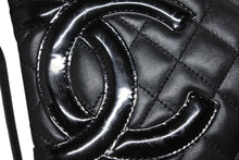 Load image into Gallery viewer, 極美品 CHANEL シャネル カンボンライン ショルダーバッグ A25178 10番台 ココマーク カーフスキン パテントレザー ブラック 中古 4b010111