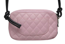 Load image into Gallery viewer, 極美品 CHANEL シャネル カンボンライン ワンショルダーバッグ 9番台 ココマーク カーフスキン キルティング ピンク ブラック 中古 4b010112
