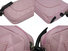 Load image into Gallery viewer, 極美品 CHANEL シャネル カンボンライン ワンショルダーバッグ 9番台 ココマーク カーフスキン キルティング ピンク ブラック 中古 4b010112