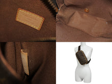 画像をギャラリービューアに読み込む, LOUIS VUITTON ルイヴィトン モノグラム ポシェット ガンジュ ボディバッグ M51870 ブラウン ゴールド金具 美品 中古 4b010115